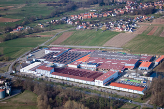 Photographie aérienne de Site de l'usine Tryba à Gundershoffen dans le département Bas Rhin, France