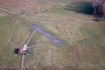Vue aérienne de Aérodrome modèle à Griesbach dans le département Bas Rhin, France