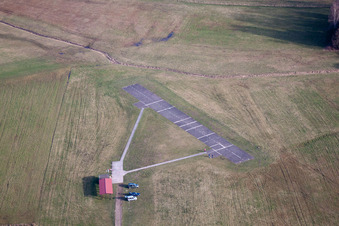 Vue aérienne de Aérodrome modèle à Griesbach dans le département Bas Rhin, France