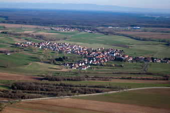 Morsbronn-les-Bains dans le département Bas Rhin, France vue d'en haut