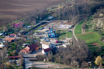 Morsbronn-les-Bains dans le département Bas Rhin, France d'en haut