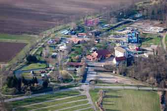 Morsbronn-les-Bains dans le département Bas Rhin, France hors des airs