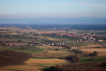 Dieffenbach-lès-Wœrth dans le département Bas Rhin, France depuis l'avion