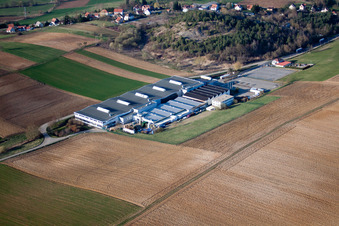 Merkwiller-Pechelbronn dans le département Bas Rhin, France vu d'un drone