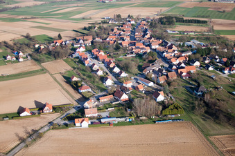 Retschwiller dans le département Bas Rhin, France vue d'en haut
