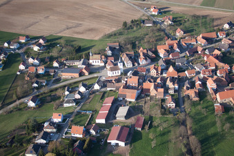 Keffenach dans le département Bas Rhin, France hors des airs