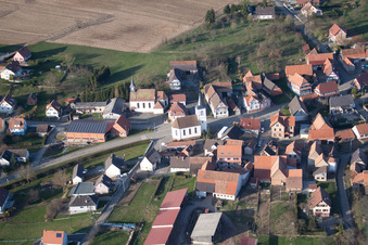 Keffenach dans le département Bas Rhin, France vue d'en haut