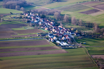 Bremmelbach dans le département Bas Rhin, France vue du ciel