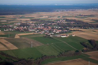 Photographie aérienne de Bremmelbach dans le département Bas Rhin, France