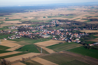 Riedseltz dans le département Bas Rhin, France vue d'en haut