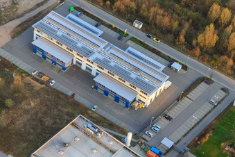 Vue aérienne de Bande-annonce Klimm à Herxheim bei Landau dans le département Rhénanie-Palatinat, Allemagne