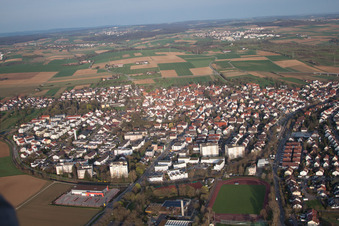 Quartier Münchingen in Korntal-Münchingen dans le département Bade-Wurtemberg, Allemagne d'en haut