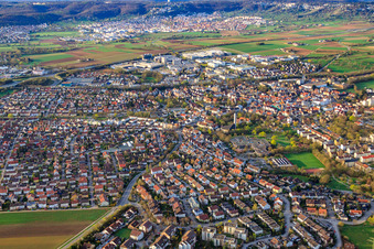 Vue aérienne de Glemsaue à Ditzingen dans le département Bade-Wurtemberg, Allemagne