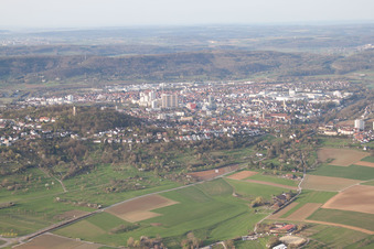Leonberg dans le département Bade-Wurtemberg, Allemagne d'en haut