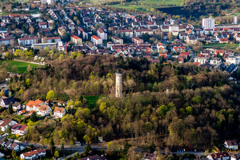 Photographie aérienne de Structure de la tour d'observation de la tour d'Engelberg à Leonberg dans le département Bade-Wurtemberg, Allemagne