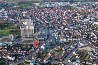 Vue aérienne de Quartier Eltingen in Leonberg dans le département Bade-Wurtemberg, Allemagne