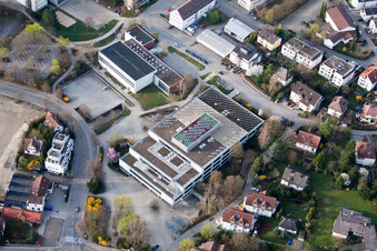 Vue aérienne de Lycée Johannes Kepler, Lindenstr à Leonberg dans le département Bade-Wurtemberg, Allemagne