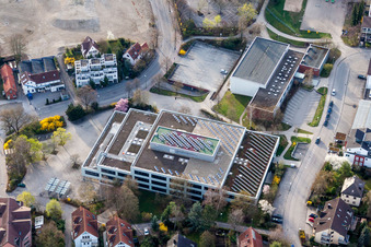 Vue aérienne de Bâtiment scolaire du lycée Johannes-Kepler à Leonberg dans le département Bade-Wurtemberg, Allemagne
