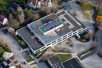 Lycée Johannes Kepler, Lindenstr à Leonberg dans le département Bade-Wurtemberg, Allemagne vue d'en haut