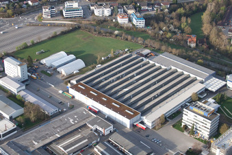 Vue aérienne de GEZE Reinhold-Vöster-Straße à Leonberg dans le département Bade-Wurtemberg, Allemagne