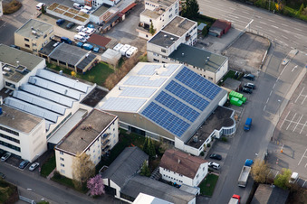 Vue oblique de METDRA Metal and Wire Products Factory GmbH, Dieselstr. à le quartier Eltingen in Leonberg dans le département Bade-Wurtemberg, Allemagne