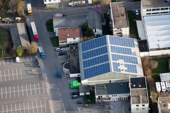 METDRA Metal and Wire Products Factory GmbH, Dieselstr. à le quartier Eltingen in Leonberg dans le département Bade-Wurtemberg, Allemagne depuis l'avion