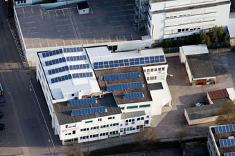 Jilg Company, Dieselstr à le quartier Eltingen in Leonberg dans le département Bade-Wurtemberg, Allemagne hors des airs