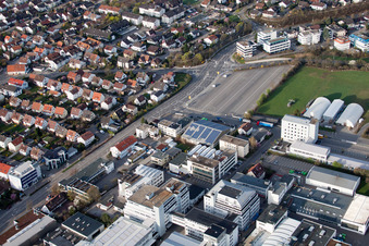 Jilg Company, Dieselstr à le quartier Eltingen in Leonberg dans le département Bade-Wurtemberg, Allemagne vue d'en haut