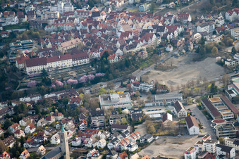 Vue d'oiseau de Lycée Johannes Kepler, Lindenstr à Leonberg dans le département Bade-Wurtemberg, Allemagne