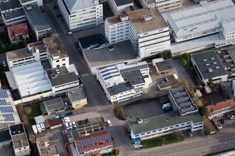 Jilg Company, Dieselstr à le quartier Eltingen in Leonberg dans le département Bade-Wurtemberg, Allemagne vue du ciel