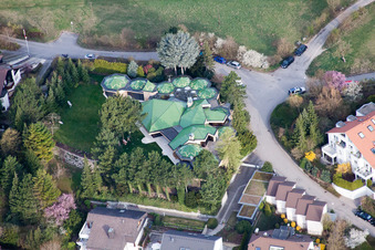 Vue aérienne de Chemin de haies à le quartier Ramtel in Leonberg dans le département Bade-Wurtemberg, Allemagne