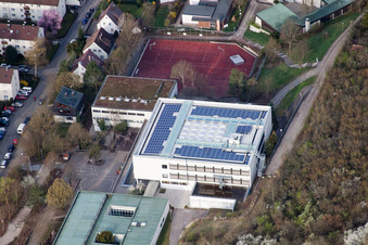 École August Lämmle, Gerlinger Straße à le quartier Ramtel in Leonberg dans le département Bade-Wurtemberg, Allemagne hors des airs