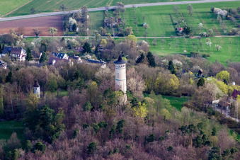 Vue oblique de Structure de la tour d'observation de la tour d'Engelberg à Leonberg dans le département Bade-Wurtemberg, Allemagne