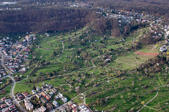 Vue aérienne de Chemin des Steingrüben à le quartier Bopser in Gerlingen dans le département Bade-Wurtemberg, Allemagne