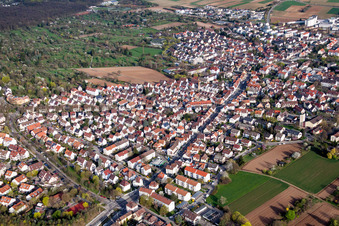 Vue aérienne de Quartier Stammheim in Stuttgart dans le département Bade-Wurtemberg, Allemagne