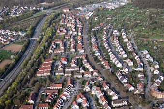 Vue aérienne de Quartier Stammheim in Stuttgart dans le département Bade-Wurtemberg, Allemagne