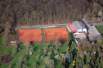 Vue aérienne de SC am Wald à le quartier Stammheim in Stuttgart dans le département Bade-Wurtemberg, Allemagne