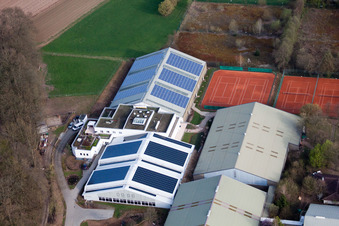 Photographie aérienne de Association de tennis du Wurtemberg, Emerholzweg à le quartier Stammheim in Stuttgart dans le département Bade-Wurtemberg, Allemagne