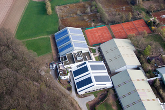 Association de tennis du Wurtemberg, Emerholzweg à le quartier Stammheim in Stuttgart dans le département Bade-Wurtemberg, Allemagne d'en haut