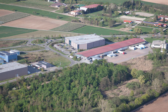 Herxheim bei Landau dans le département Rhénanie-Palatinat, Allemagne vue d'en haut