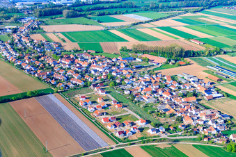 Nouvelle zone de développement Unteres Rappenfeld à le quartier Mörlheim in Landau in der Pfalz dans le département Rhénanie-Palatinat, Allemagne vue du ciel