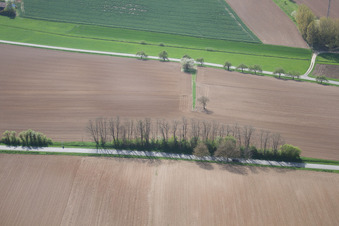 Seebach dans le département Bas Rhin, France d'en haut