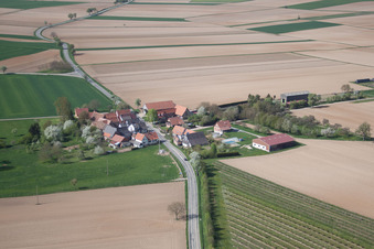 Seebach dans le département Bas Rhin, France hors des airs