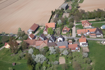 Seebach dans le département Bas Rhin, France vue d'en haut