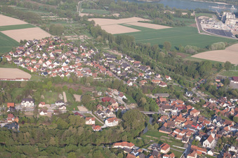 Beinheim dans le département Bas Rhin, France hors des airs