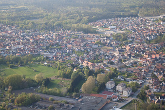 Soufflenheim dans le département Bas Rhin, France hors des airs