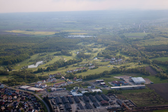 Enregistrement par drone de Golf Club Soufflenheim Baden-Baden à Soufflenheim dans le département Bas Rhin, France