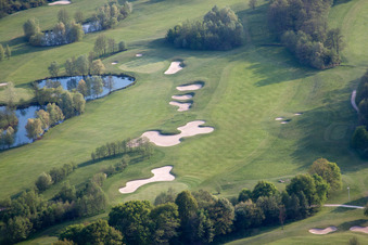 Vue oblique de Golf Club Soufflenheim Baden-Baden à Soufflenheim dans le département Bas Rhin, France