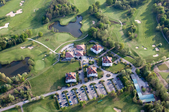 Enregistrement par drone de Golf Club Soufflenheim Baden-Baden à Soufflenheim dans le département Bas Rhin, France