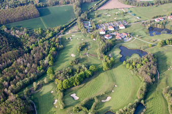Vue oblique de Golf Club Soufflenheim Baden-Baden à Soufflenheim dans le département Bas Rhin, France
